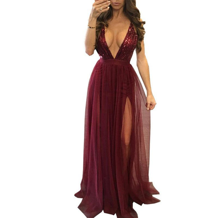 Sequined chiffon dress - Trendha