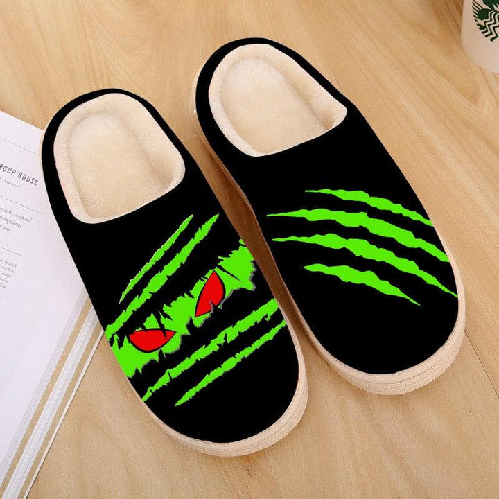 Lovers Non-slip Velvet Home Slippers Cotton Sippers - Trendha