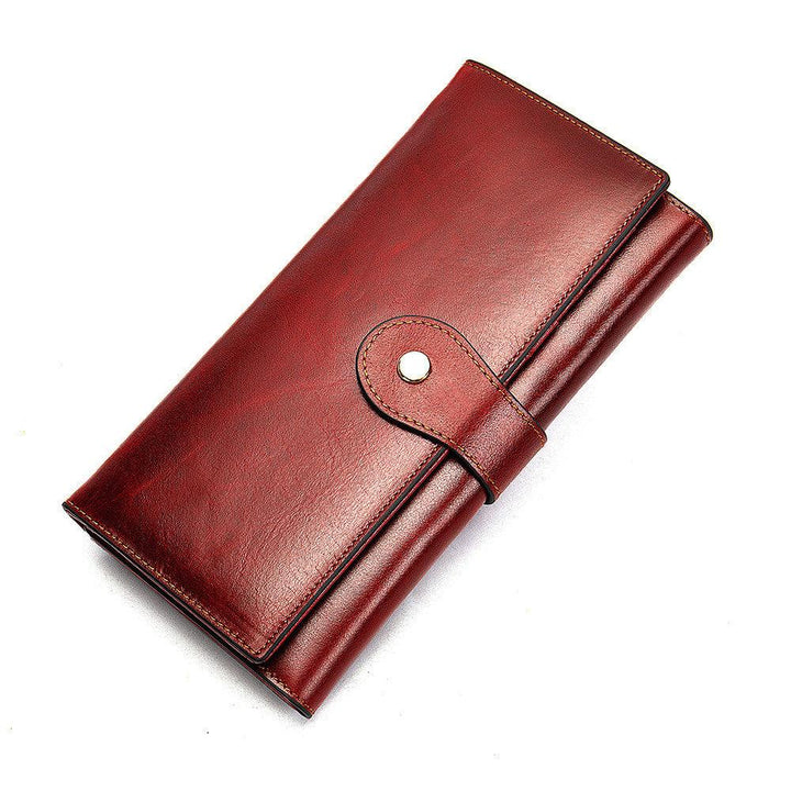 Leather lady antimagnetic RFID wallet - Trendha