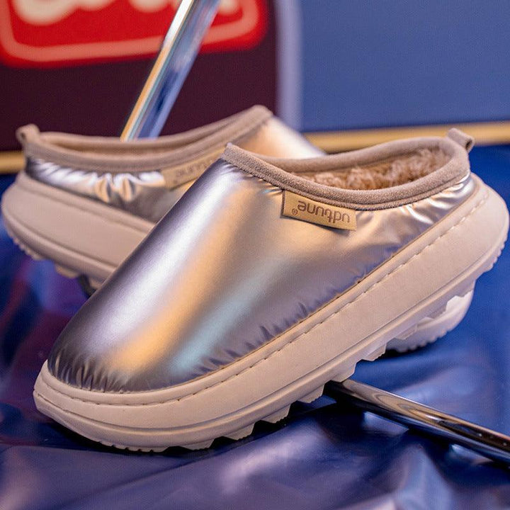 Down warm cotton slippers in autumn and winter - Trendha