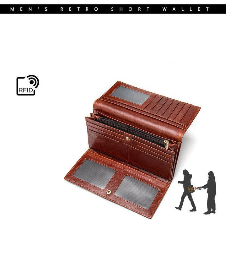 Leather lady antimagnetic RFID wallet - Trendha