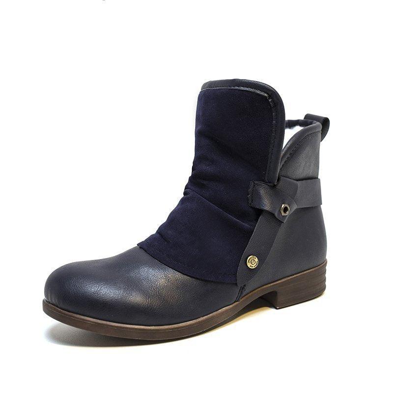 Autumn and winter flat heel 40-43 casual low-top cotton shoes - Trendha