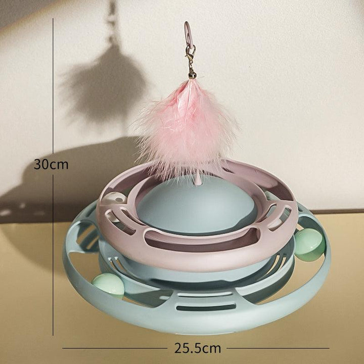 Self-healing Artifact Teasing Cat Stick Kitten Tumbler Turntable Pets Toy - Trendha
