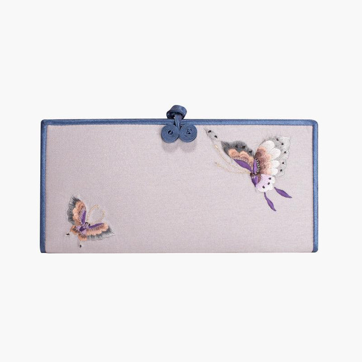 New Buckle Hand-embroidered Long Wallet - Trendha