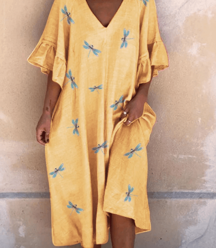 Beautiful linen dress - Trendha