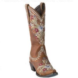 Mid-Heel Ethnic Embroidered Mid-Tube Women's Boots - Trendha