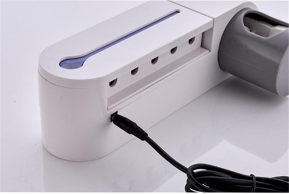 Toothbrush Holder With UV Sterilizer - Trendha