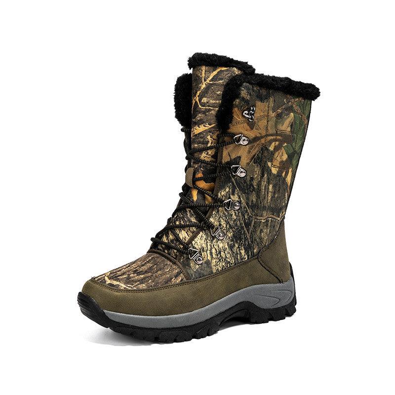 Winter Outdoor Thick Cotton Shoes High-top Plus Velvet Shoes - Trendha