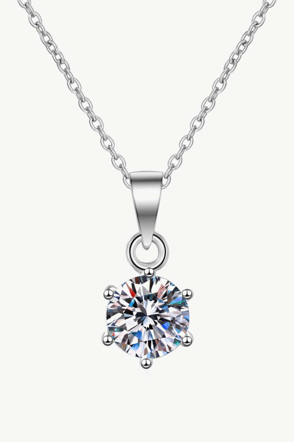 Get What You Need Moissanite Pendant Necklace - Trendha