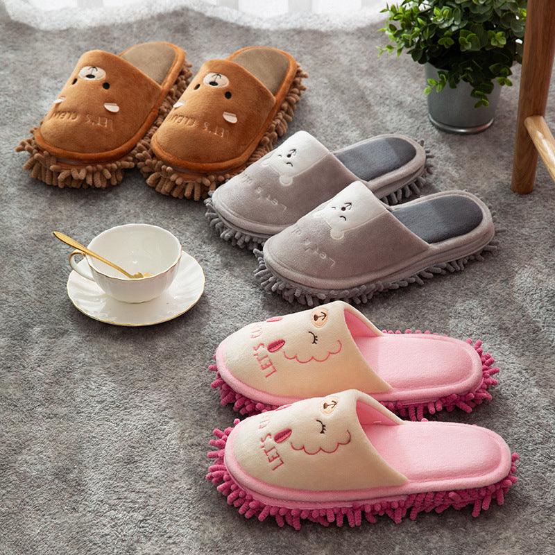 Detachable And Washable Four Seasons Home Mopping Slippers - Trendha
