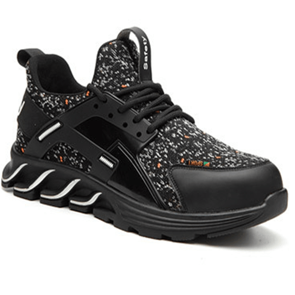 Fashion Work Shoes Men's Outdoor Light Breathable Safety Sneakers Boots Steel Toe Anti Smashing Safety Shoes - Trendha