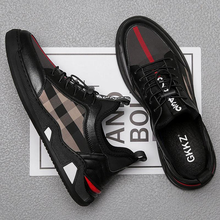 New Men's Casual Leather Shoes Tide Sneakers - Trendha