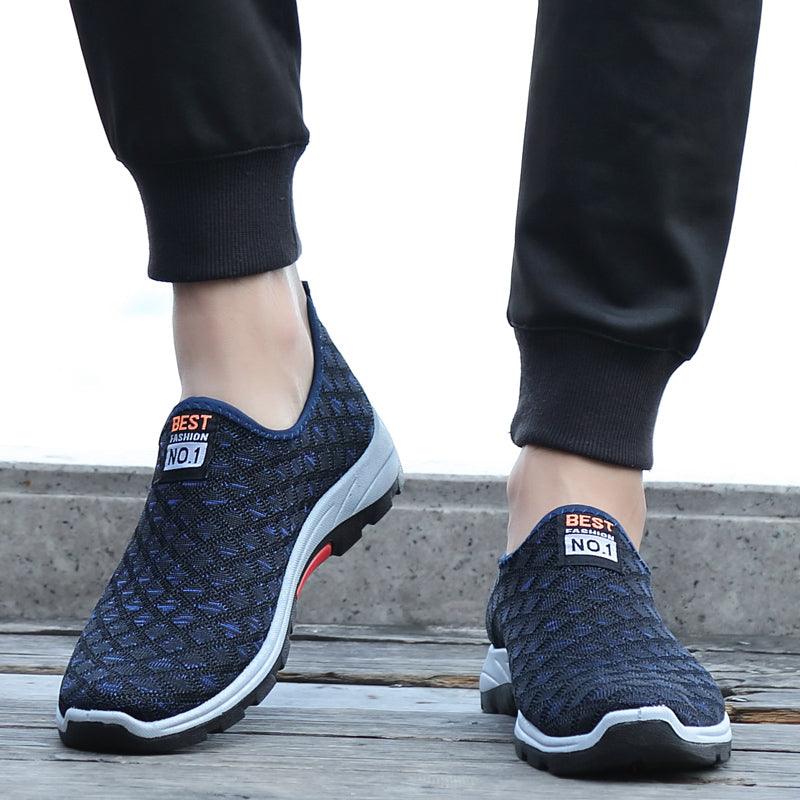 Men's Fashionable Breathable Sports And Leisure Mesh Shoes - Trendha