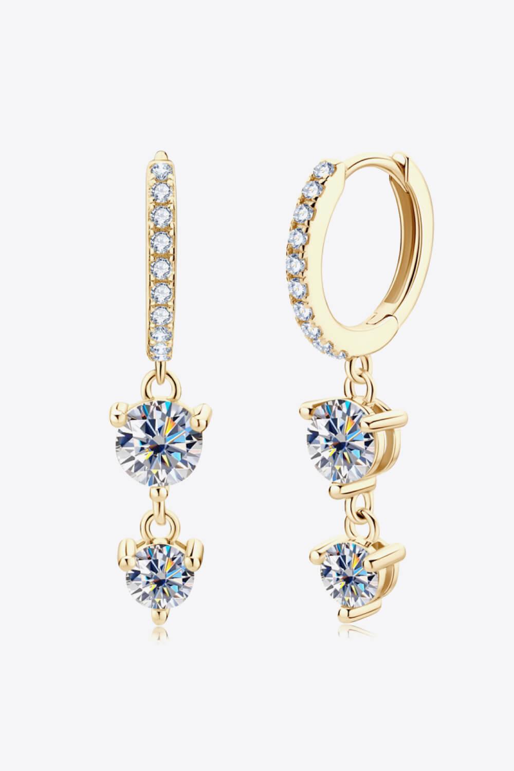 Be The One Moissanite Drop Earrings - Trendha