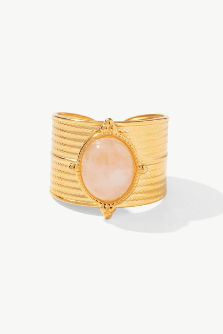 18K Gold-Plated Wide Open Ring - Trendha