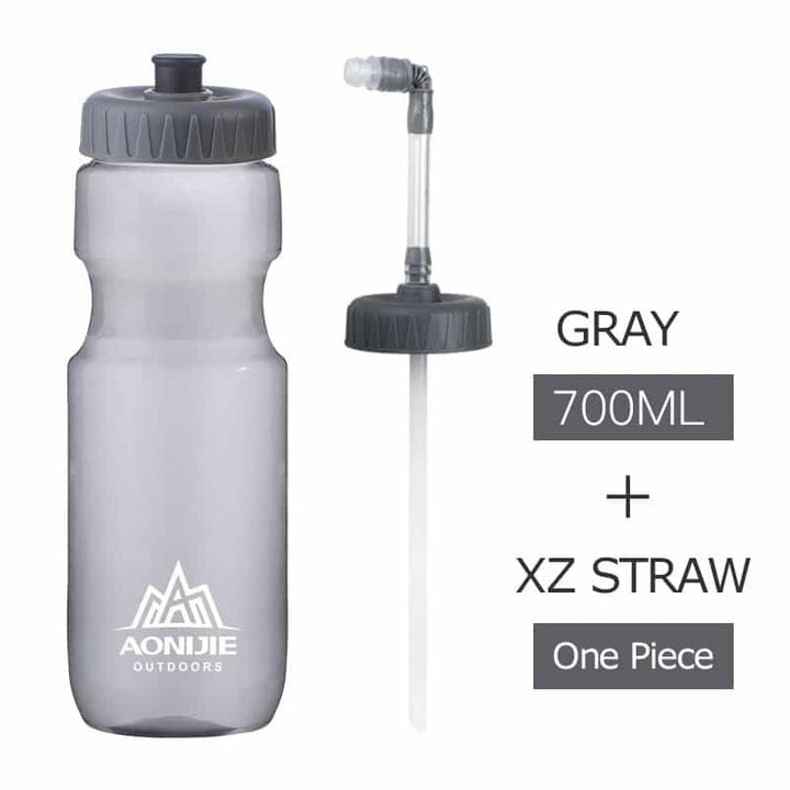 700ml Outdoor Travel Water Bottle with Straw - Trendha