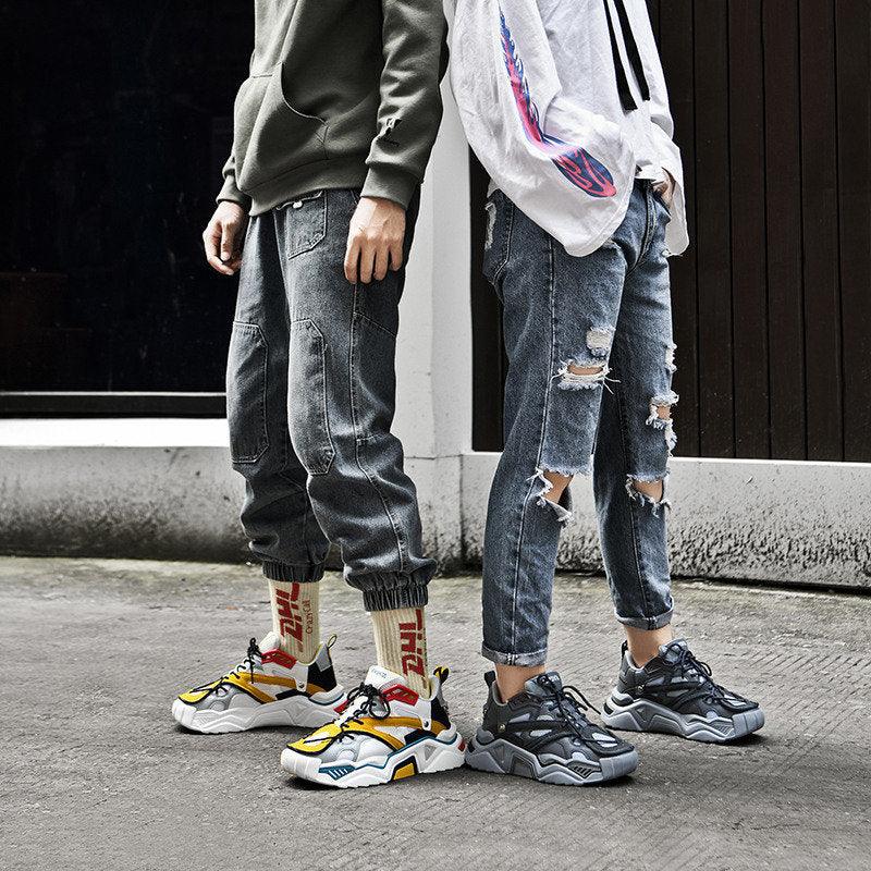 Hong Kong wind net shoes for lovers - Trendha