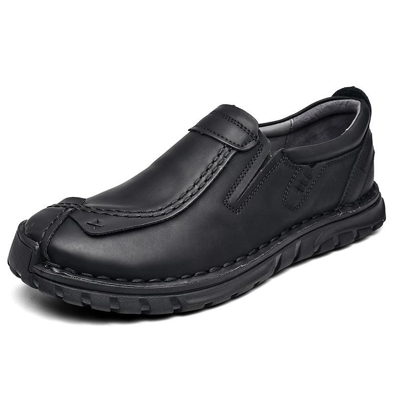 Men's Hand-stitched Lace-up Tooling Shoes - Trendha