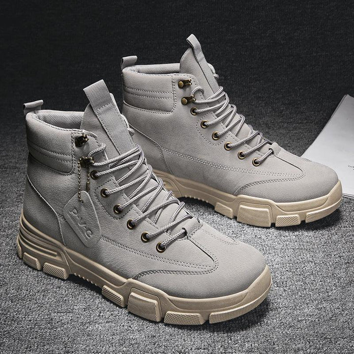 Men's British Style High-Top Martin Boots - Trendha