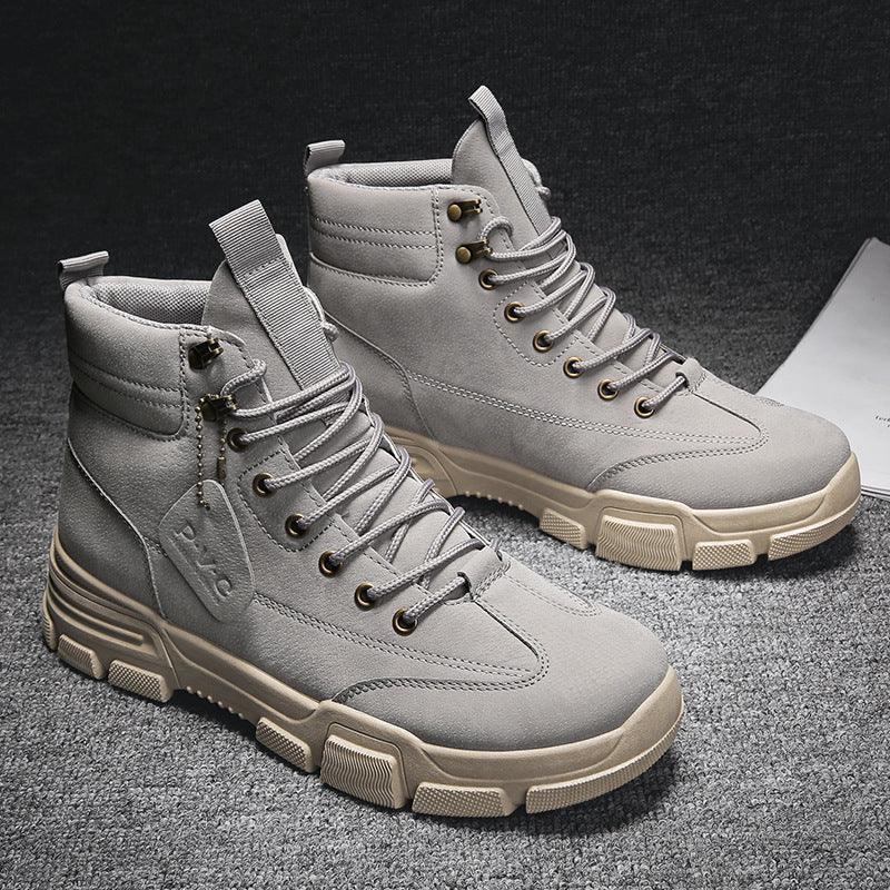 Men's British Style High-Top Martin Boots - Trendha