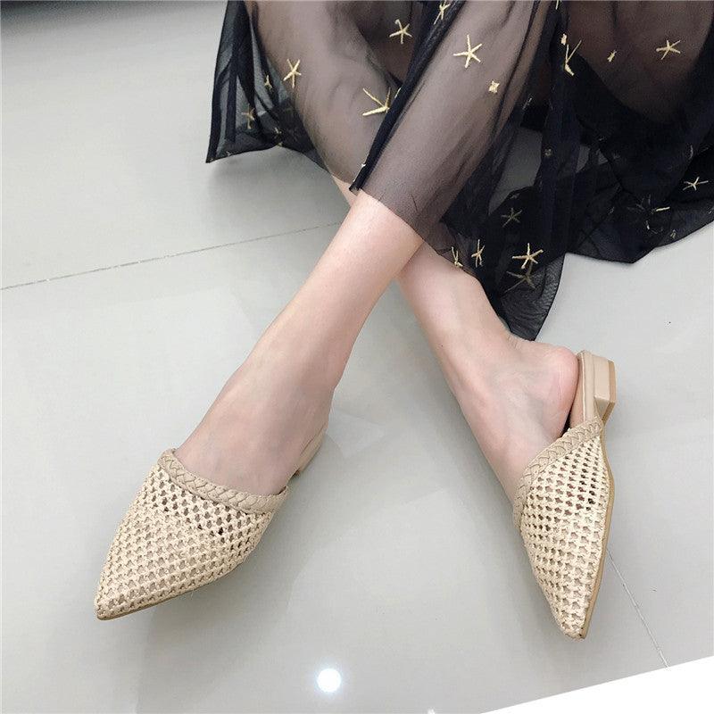 Mesh breathable pointed sandals - Trendha