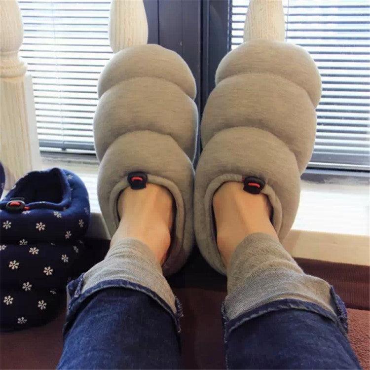 Men's And Women's Couples Soft Warm Half-Heel Bread Shoes - Trendha