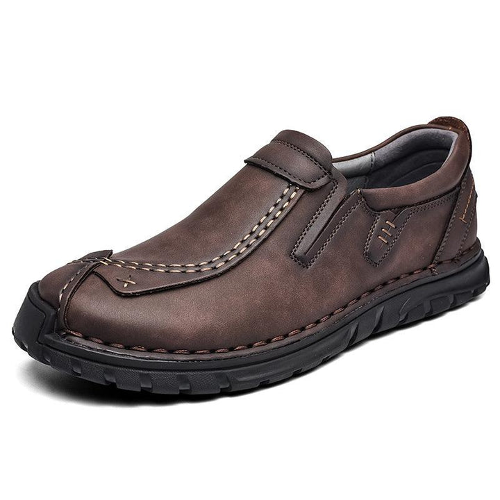 Men's Hand-stitched Lace-up Tooling Shoes - Trendha