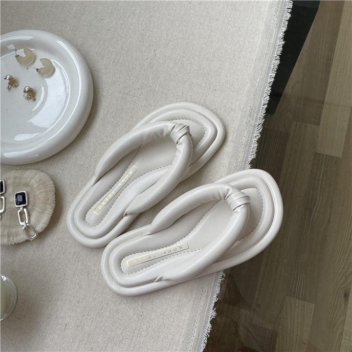 Flat-bottomed Soft Flip-flops For Women - Trendha