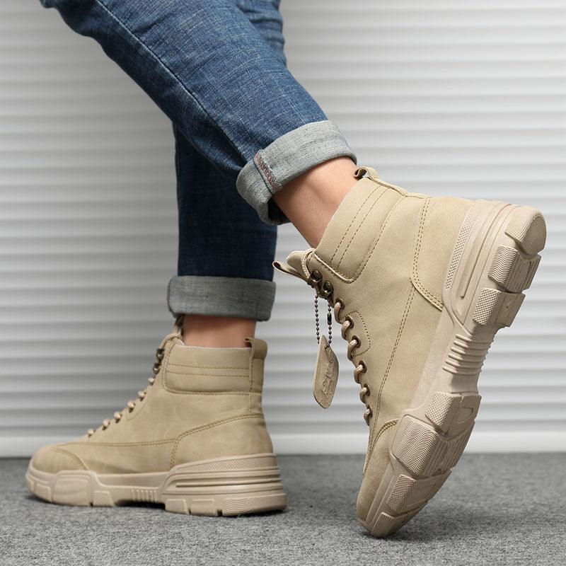 High-top Martin boot men's overalls - Trendha