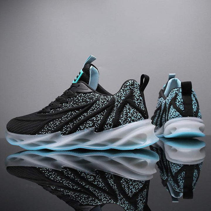 Men's Summer Breathable White Sports Running And Autumn Heightening Basketball Shoes - Trendha