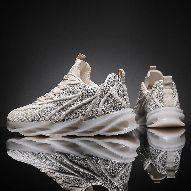 Men's Summer Breathable White Sports Running And Autumn Heightening Basketball Shoes - Trendha