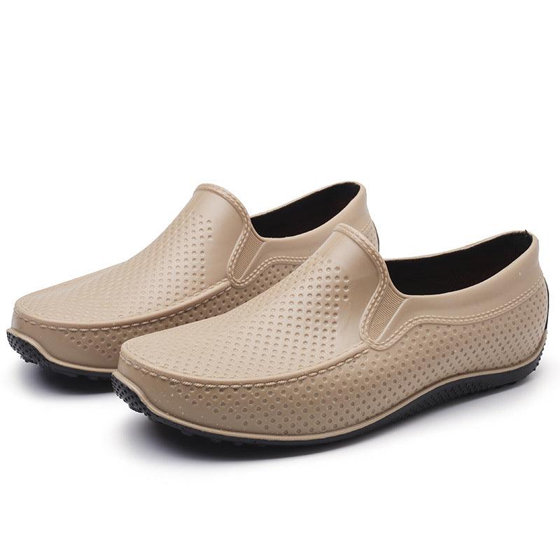 Men's Simple Casual PVC Short Rain Boots - Trendha