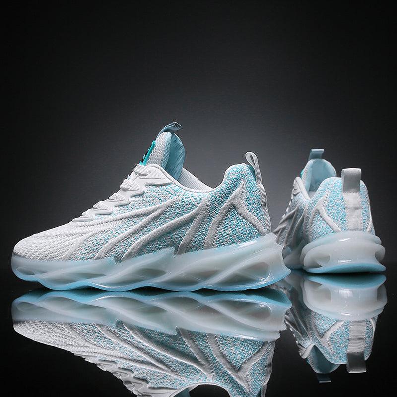 Men's Summer Breathable White Sports Running And Autumn Heightening Basketball Shoes - Trendha