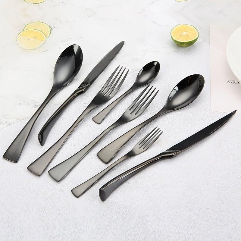 Black Flatware Stainless Steel - Trendha