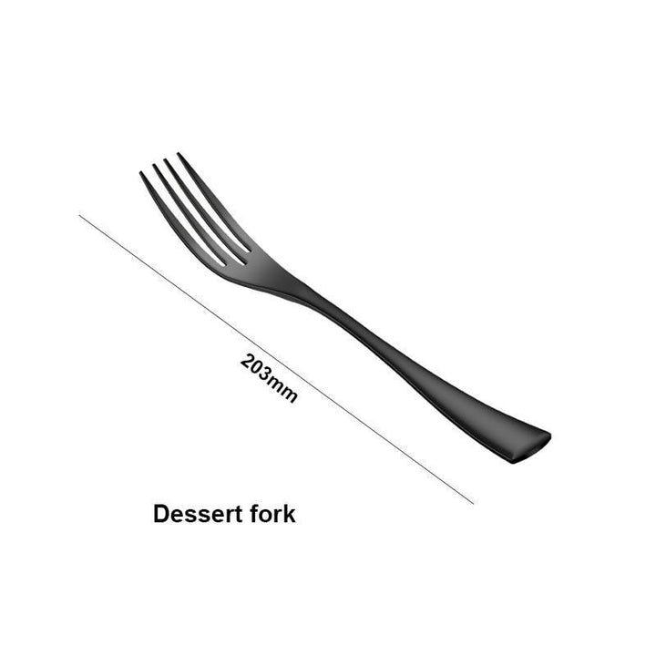 Black Flatware Stainless Steel - Trendha