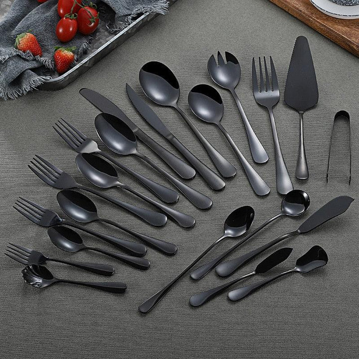 Black Tableware Set - Trendha