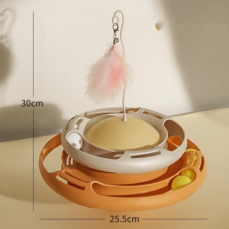 Self-healing Artifact Teasing Cat Stick Kitten Tumbler Turntable Pets Toy - Trendha