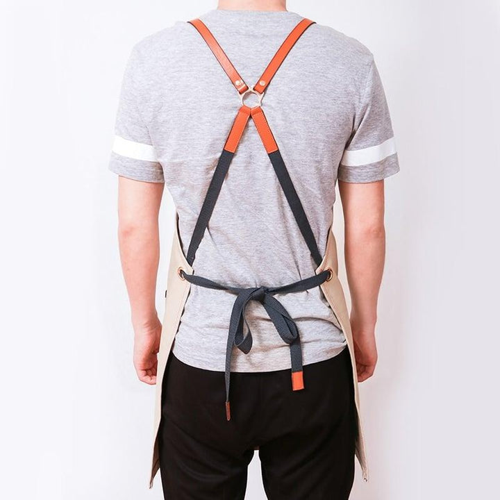 Canvas Coffee Barista Overall with Custom Logo Printing - Trendha