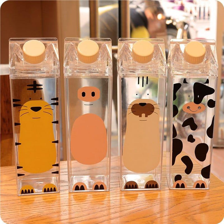 Cartoon Animals Patterned Water Bottles - Trendha