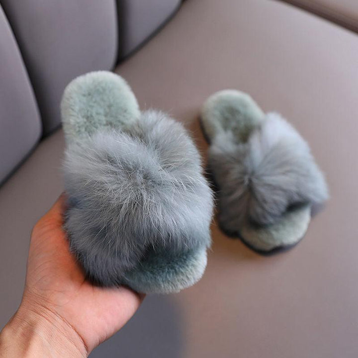 Korean Style Fashion Cross Cotton Slippers - Trendha