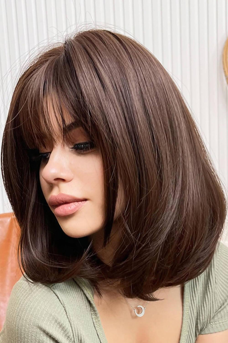 Full-Machine Bobo Synthetic Wigs 9'' - Trendha