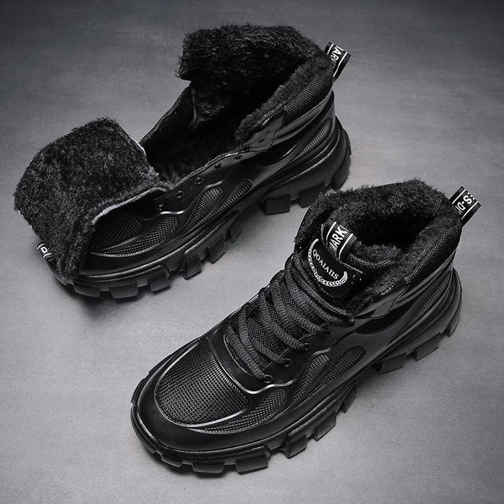 Stylish High-top Plus Cashmere Old Shoes for Men - Trendha