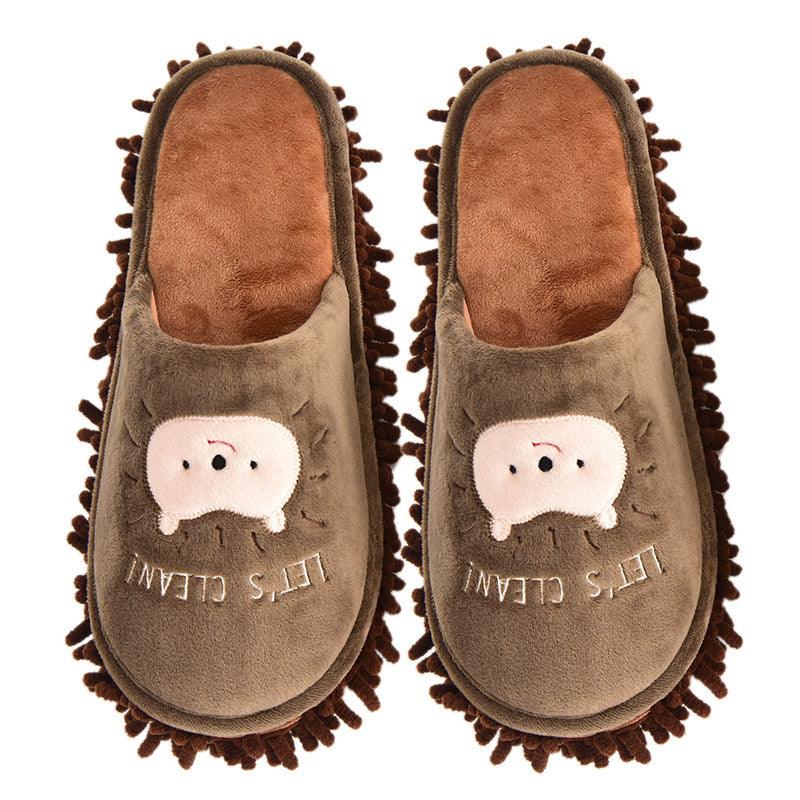 Detachable And Washable Four Seasons Home Mopping Slippers - Trendha