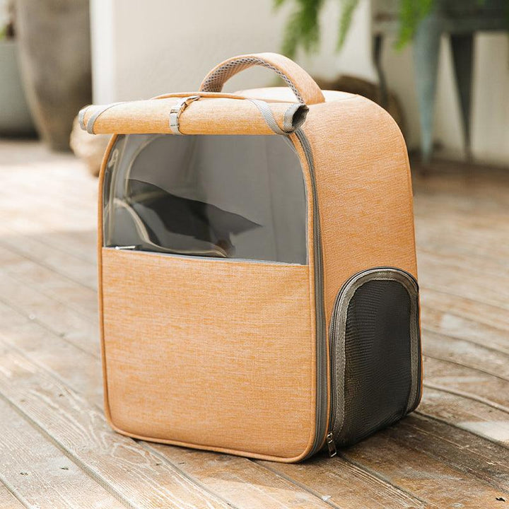 Cat Going Out Portable Large Capacity Canvas Backpack - Trendha