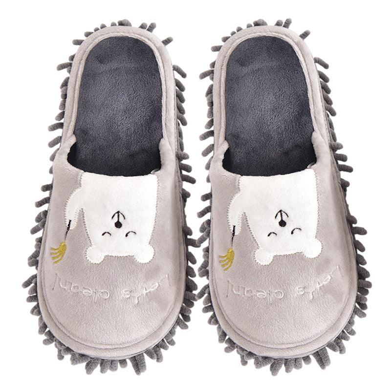 Detachable And Washable Four Seasons Home Mopping Slippers - Trendha