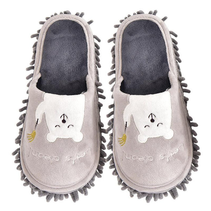 Detachable And Washable Four Seasons Home Mopping Slippers - Trendha