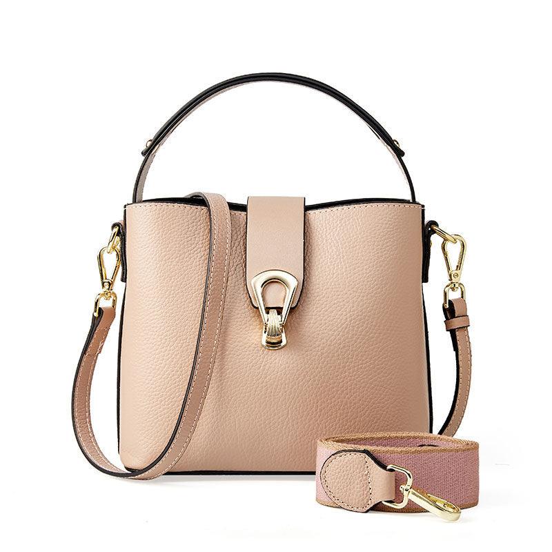 New Fashion All-match First-layer Leather Light Luxury Ladies Messenger Bag - Trendha