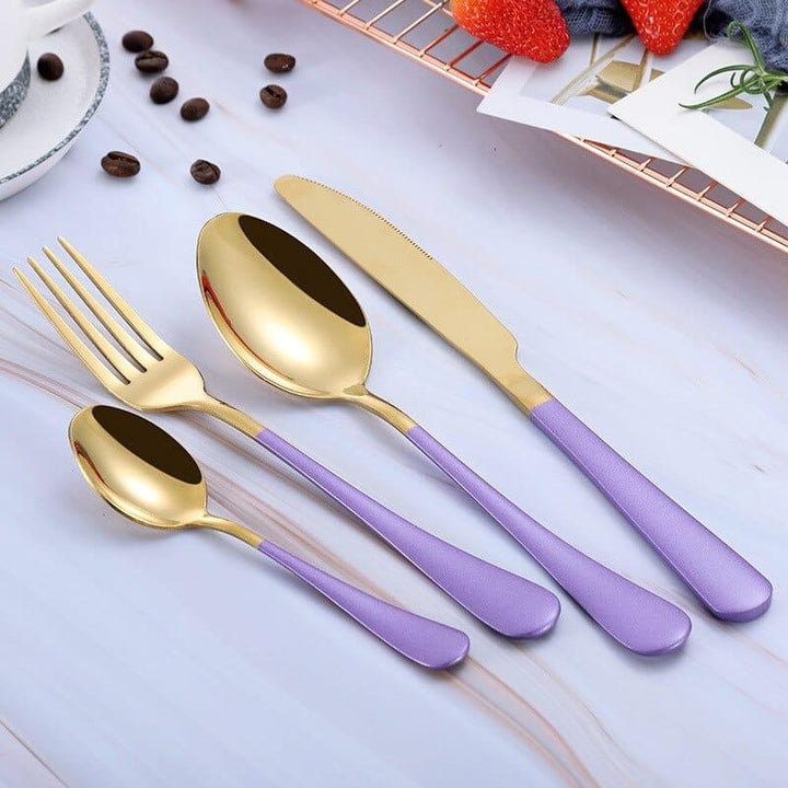 Eco-Friendly Stainless Steel Tableware 4 pcs Set - Trendha