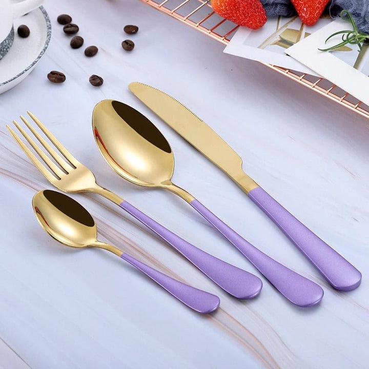 Eco-Friendly Stainless Steel Tableware 4 pcs Set - Trendha