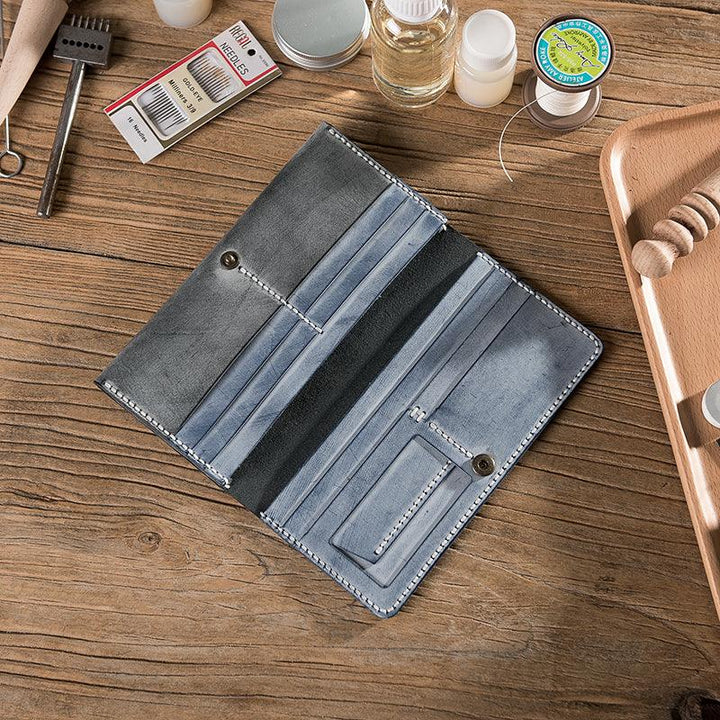 DIY Mist Wax Leather Handmade Wallet Material - Trendha